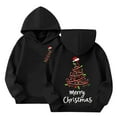 thumbnail image 7 of Staki Toddler Baby Girls Clothes Long-sleeve Hoodie Pullover Print Hooded Clothes Christmas Sweatshirt for Girls(Black,8-10 Years), 7 of 7