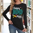thumbnail image 3 of YUEHUA 100 Days of School Shirt for Women Teacher Graphic Long Sleeve Tshirt School Days Tee Tops, 3 of 6