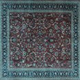 thumbnail image 1 of Ahgly Company Indoor Square Persian Light Blue Traditional Area Rugs, 6' Square, 1 of 4