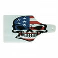thumbnail image 1 of Skull Cutting Board, Scary Old Skull Horror USA Dead Native of the Country States Evil Art Print, Decorative Tempered Glass Cutting and Serving Board, in 3 Sizes, by Ambesonne, 1 of 2