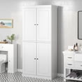 thumbnail image 4 of Palace Imports 100% Solid Wood 32" Bathroom Cabinet with Solid Doors and Adjustable Shelves, White, 4 of 8