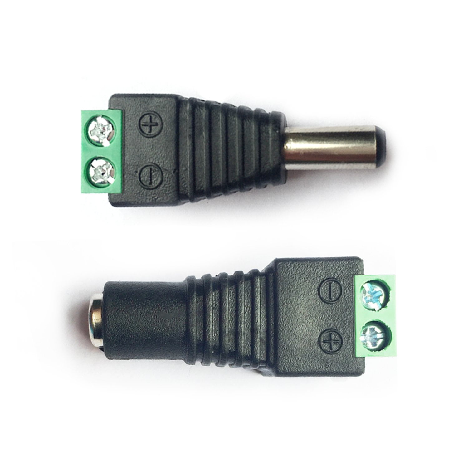 DAYKIT 10 Pairs 12V Male+Female 2.1x5.5MM DC Power Jack Plug Adapter Connector for CCTV Camera 