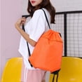 thumbnail image 2 of Sports Bag Drawstring Backpack Sports Bag with Front Zipper Pocket and Inner Pocket Sack, 2 of 4