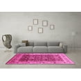 thumbnail image 3 of Ahgly Company Indoor Square Oriental Pink Traditional Area Rugs, 4' Square, 3 of 4