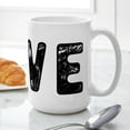 thumbnail image 6 of CafePress - LOVE Paw Print Large Mug - 15 oz Ceramic Large White Novelty Mug, 6 of 6