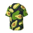 thumbnail image 2 of Disketp Men's Hawaiian Fresh Avocado Print Shirts Button Down Holiday Beach Shirts-X-Large, 2 of 7