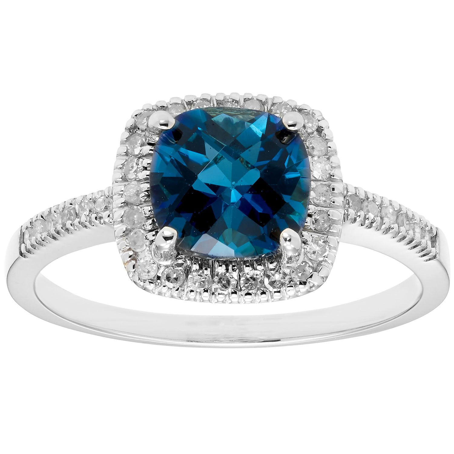 kaosssさま専用 daughtersjewelry Halo ho Cushion Double Halo Diamond Engagement Ring with Split Shank