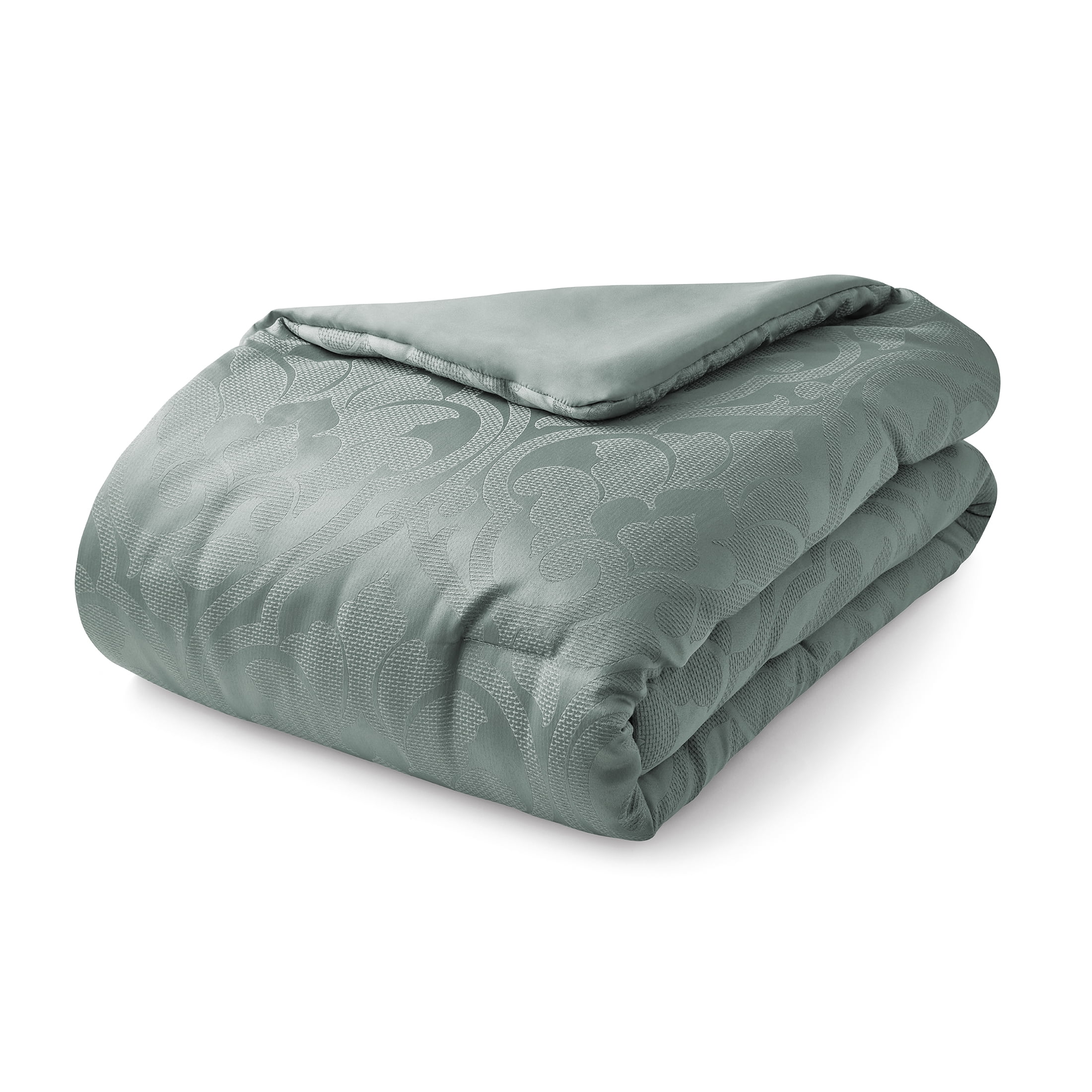 Mainstays 5-Piece Sage Jacquard Comforter Set, Full/Queen