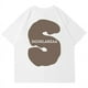 thumbnail image 2 of Camisetas de manga corta de algodón de gran tamaño de verano para hombre, camisetas casuales de hip hop con letras estampadas, ropa de calle Y2K, camiseta de moda para hombre, 2 of 5