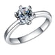 thumbnail image 2 of 925 Compromiso Casado Anillo 1 quilate Brilliant Cubic Zirconia Sunnimix Anillo de mujer elaborado en plata de ley 925, 2 of 7