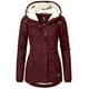 thumbnail image 1 of Abrigo de invierno con capucha, cálido e impermeable, abrigo de algodón grueso con forro polar para mujer, 1 of 3