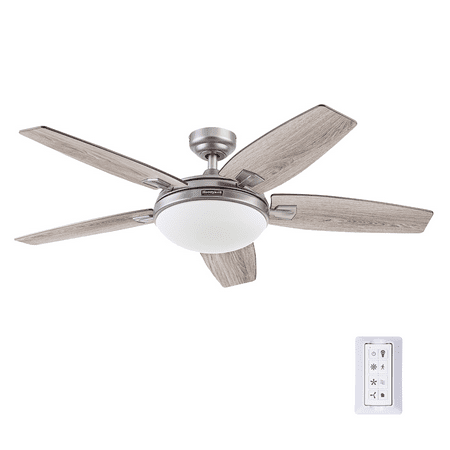 Honeywell Carmel 48  Pewter Ceiling Fan with Lights and Remote Control