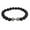 D, variant on natural stone volcanic rock beads metal dumbbell versatile beads bracelet bangle jewelry for women men