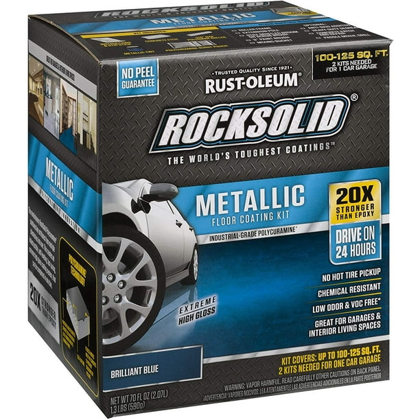 Rust-Oleum 299745 Rock-Solid Metallic Garage Floor Coating ...