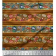 thumbnail image 1 of Soimoi Grey Poly Georgette Fabric Flying Woodpecker Bird Printed Craft Fabric by the Yard 52 Inch Wide, 1 of 3