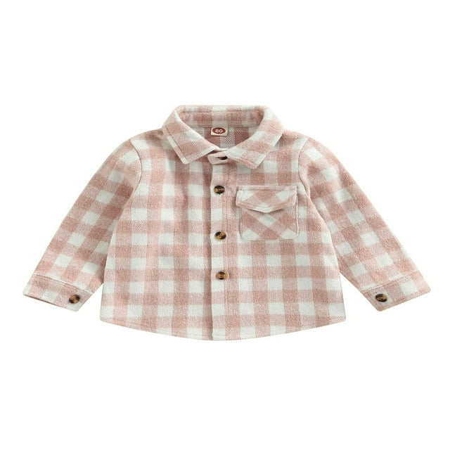 Chemise Garçon Manches Longues Col Rabattu à Carreaux Boutons Automne pour Usage Quotidien Décontracté