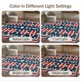 thumbnail image 7 of ODIKA 5'x7' Washable Area Rug Patriotic Tone Mosaic Featuring Repeating Halloween Plaid Independence for Small Living Room, Bedroom, Easy Care, Non-Shedding, Pet Friendly, 7 of 7