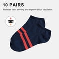 thumbnail image 2 of Men Cotton Ankle Socks, Breathable Thin Casual Socks, Men Running Hiking Socks, 2 of 5