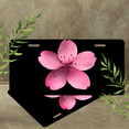 thumbnail image 4 of 1 Pcs Durable License Plate Covers & Frames, Pink Flower For Decorative Front, Waterproof For Decoration Aluminum License Plate Covers & Frames Cover For Men Women, 12" X 6", 4 of 6