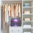 thumbnail image 4 of Yayeee Collapsible Cube Storage Bin with Lid Fabric Closet Decorative Basket with Handles, Pink Road, 4 of 7