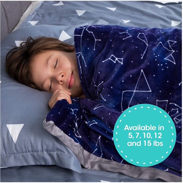 Florensi Weighted Blanket for Kids with Removable Bamboo Duvet Cover (5