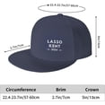 thumbnail image 6 of Lasso Beard 2024 Hats for Men Women Adjustable Flat Brim Bill Baseball Cap Fashionable Hip Hop Trucker Hat Black, 6 of 8