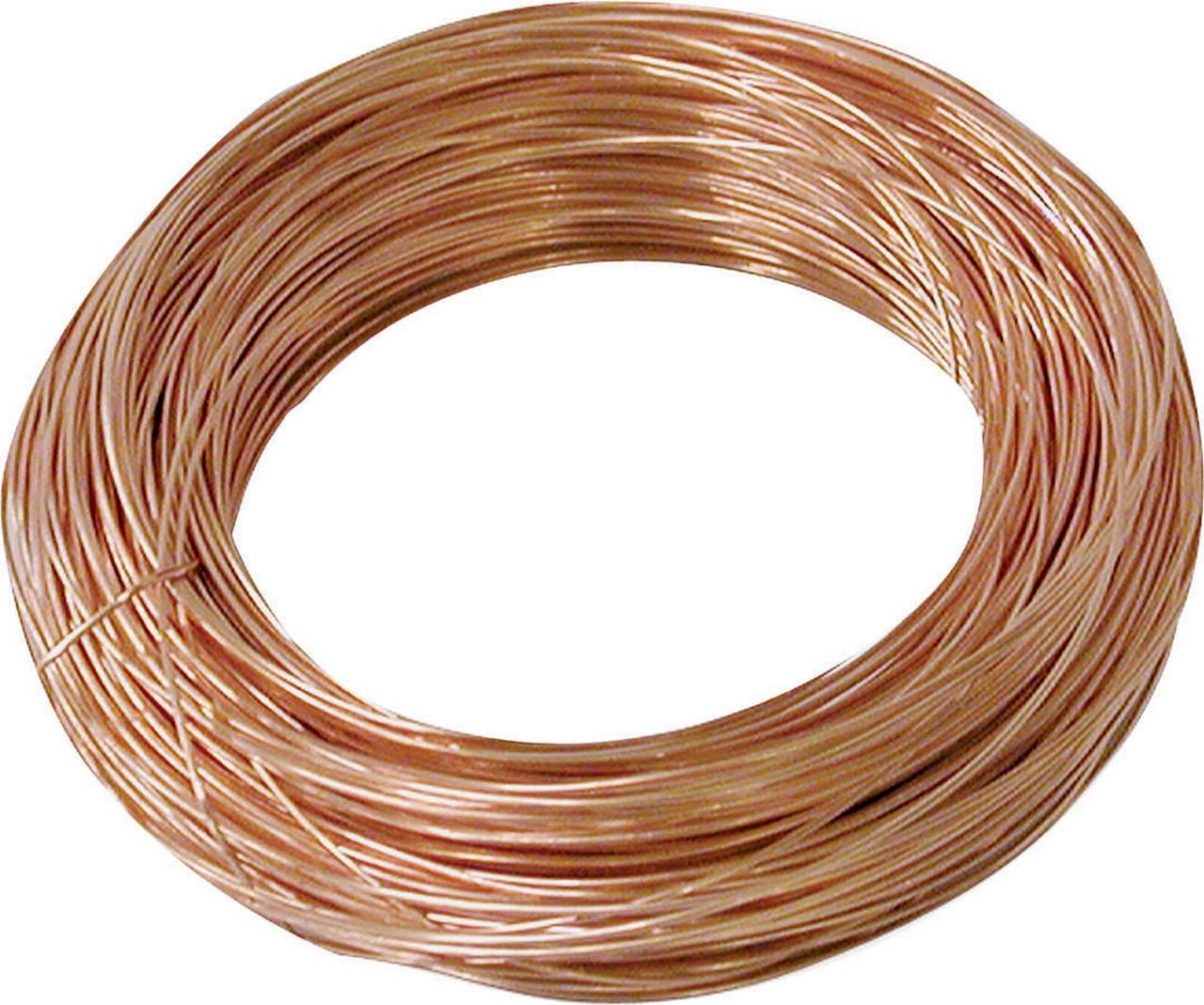 Hillman 50164 Utility Wire, 24 ga x 100 ft L, Copp