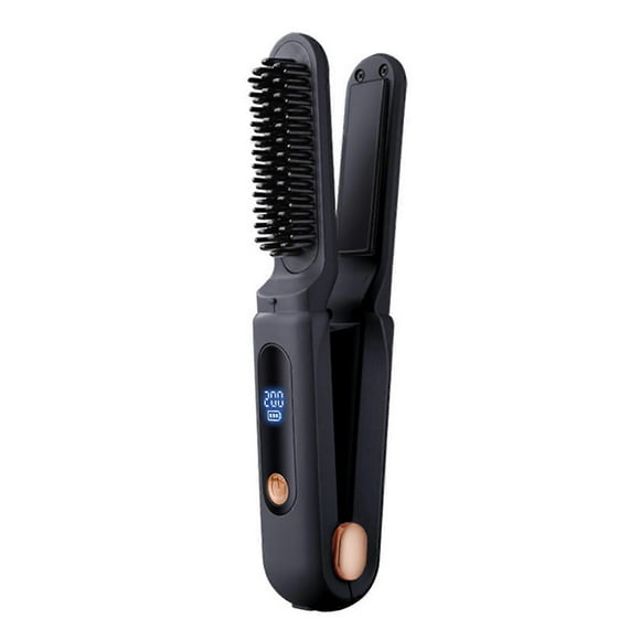 Cordless Hair Straightening Comb for Travel Portable Lightweight Hair Flat Iron for Home/Travel