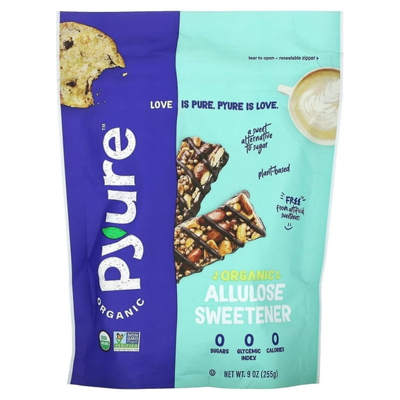Pyure, Organic Allulose Sweetener, 9 oz (255 g) Pack of 3