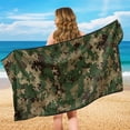 thumbnail image 7 of FOR U DESIGNS Green Camouflage Print Car Seat Cover Towel Universal Fit for Front Seats, Absorbent Microfiber Seat Protector, Multi-Purpose Towel for Beach, Picnic, and Outdoor Sports, 2 Pack, 7 of 7