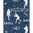thumbnail image 5 of Outdoor Throw Pillow Cover American Baseball Player White Athlete Silhouette Waterproof Cushion Covers 2 Pack Blue Pillow Cases Home Decoration for Patio Garden Couch Sofa, 5 of 6