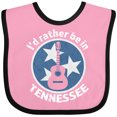thumbnail image 3 of Inktastic I'd Rather Be in Tennessee Boys or Girls Baby Bib, 3 of 4