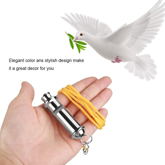 Sifflet pour Pigeon en Acier Inoxydable, Outil d'Entraînement Ultrasonique pour Pigeon, Performance Finement Réglée