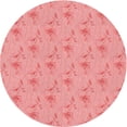 thumbnail image 1 of Ahgly Company Machine Washable Indoor Round Transitional Pastel Pink Area Rugs, 7' Round, 1 of 7