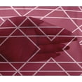 thumbnail image 4 of oneOone Viscose Chiffon Red Fabric Geometric & Floral Block Sewing Craft Projects Fabric Prints By Yard 42 Inch Wide, 4 of 4