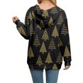 thumbnail image 6 of Women's Casual Fashion Long-Sleeve Zip-Up Hoodie with Christmas Print, Knitted Pullover for Comfortable Wear and Style,Earthy Yellow,XL, 6 of 7