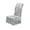 🥝 Silver_New#1225, variant on Stretch Velvet Dining Chair Cover – High Elastic Polyester, Skirted Design, Solid Color, Fits 15-24” High-Back Chairs, Anti-Slip, Protective, Home Hotel Decor