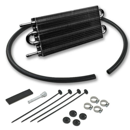 Universal Aluminum Transmission Oil Cooler - (Best Transmission Oil Cooler)