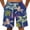 Z160-Blue, variant on Men's Swim Trunks Mid-Thigh Lightweight Floral Swim Trunks Quick Dry Patriotic Swimming Trunks with Pockets Upf 50+ Sun Protection Fishing Shorts for Men