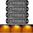 thumbnail image 1 of 4 vehicle emergency warning lights, truck emergency lights, strobe lights, 6 waterproof surface mount LEDs, 1 of 5