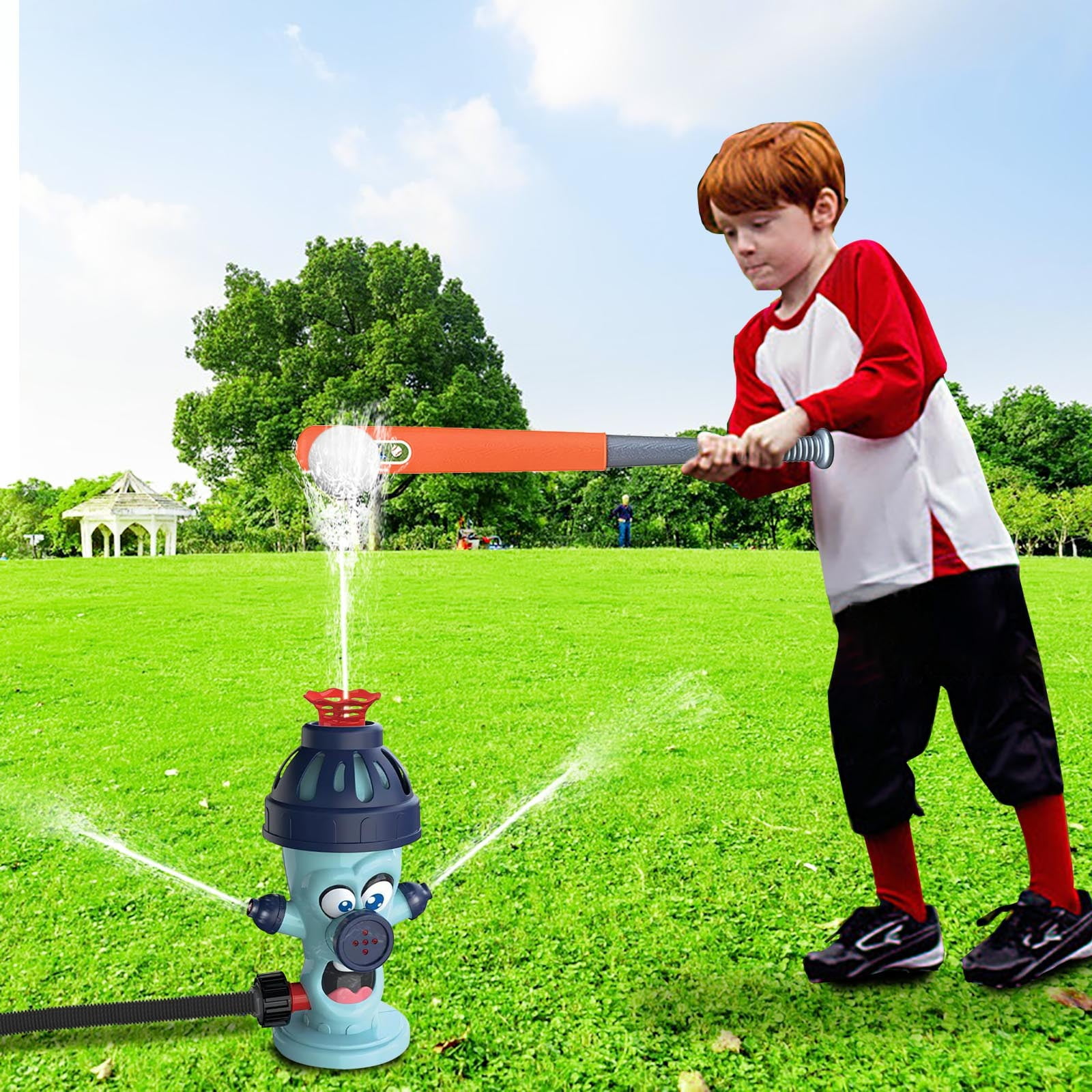 RoamHome Outdoor Garden Sprinkler for Kids - Summer Water Play Toy & Lawn Watering Tool with Adjustable Spray, Fun Backyard Sprinkler System for Family Fun & Plant Irrigation.