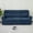Navy Blue, variant on MCombo 87.8" Wall Hugger Power Reclining Sofa with Drop Down Table, 3-Seater Recliner Couch for Small Spaces Living Room RV, USB Ports, Fabric (Navy Blue)