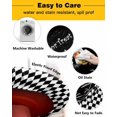 thumbnail image 3 of Halloween Fitted Tablecloth for Round Table,Trick Or Treat Quotes Table Cover with Elastic Edge Waterproof Table Cloth,Pumpkin Ghost Face Black White Plaid Table Covers for Kitchen Indoor 36-44in, 3 of 6