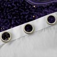 thumbnail image 4 of Homewish Modern Fluid Art Curtains Pack of 2 (42x84 Each),Marble Print Curtains Blackout,Black Purple Gold Bedroom Curtains For Teens,Microfiber Bedroom Decor, 4 of 6