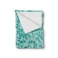 thumbnail image 2 of Turquoise Soft Flannel Fleece Throw Blanket, Abstract Triangle Shape in Modern Contemporary Geometrical Design Artwork, Cozy Plush for Indoor and Outdoor Use, 50" x 70", Turquoise Teal, by Ambesonne, 2 of 5