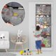 thumbnail image 3 of Stuffed Animal Storage Bag Over The Door Stuffed Animals Organizer With 4 Large Pockets Hanging Mesh Bags For Baby Plus-r, 3 of 5