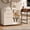 White, variant on Fluted 3-Drawer Oak Mobile File Cabinet with Lock Walnut