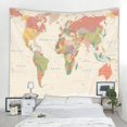 thumbnail image 4 of Tapiz de impresión de mapa del mundo súper grande HD, suave y fácil de cuidar para decoración de pared, tela colgante, 4 of 4