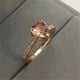 thumbnail image 5 of Anillos de joyería de corazón Anillos de bodas de cristal de moda para mujeres - Talla 7 (oro rosa), 5 of 5