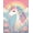 Pink, Pattern 1, variant on ODIKA 8'x10' Machine Washable Non-Slip Area Rug, Celestial Constellation Night Sky High Traffic Rug, Blue, 398019